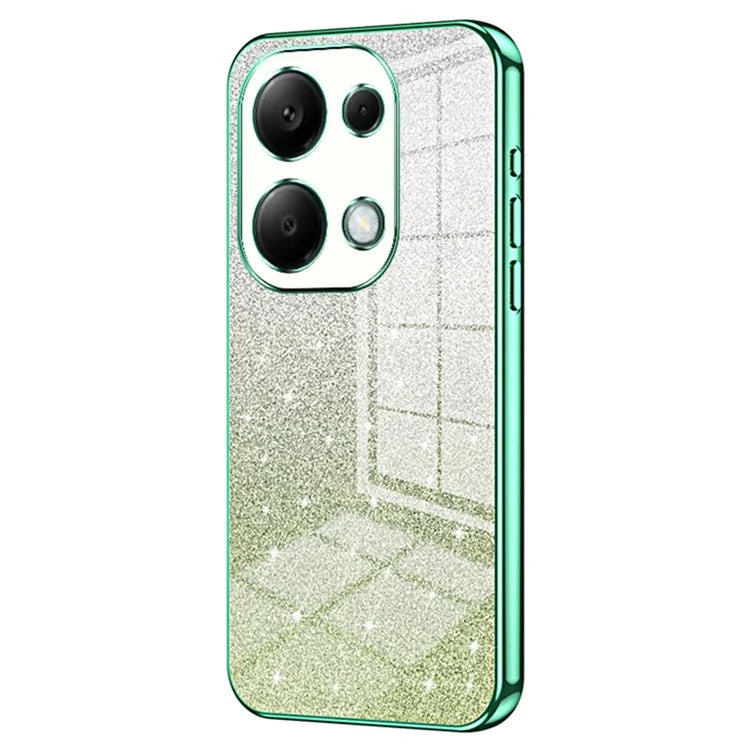 For Xiaomi Redmi Note 13 Pro 4G / Poco M6 Pro 4G Electroplating Shell Gradient Glitter Slim-Fit TPU Cell Phone Cases