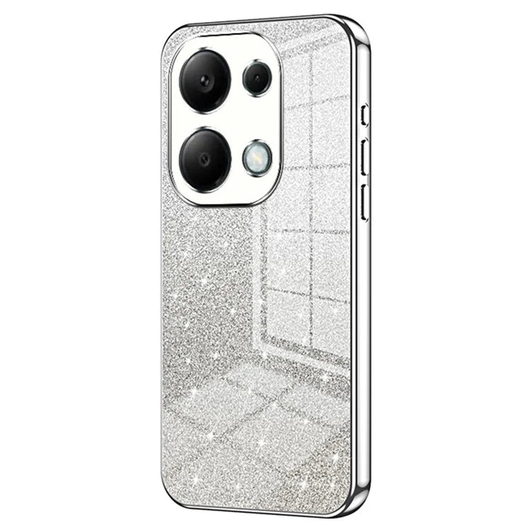 For Xiaomi Redmi Note 13 Pro 4G / Poco M6 Pro 4G Electroplating Shell Gradient Glitter Slim-Fit TPU Cell Phone Cases