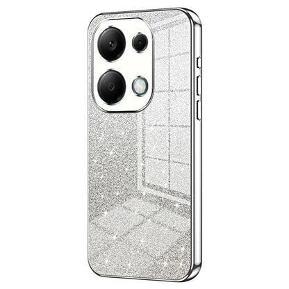 For Xiaomi Redmi Note 13 Pro 4G / Poco M6 Pro 4G Electroplating Shell Gradient Glitter Slim-Fit TPU Cell Phone Cases