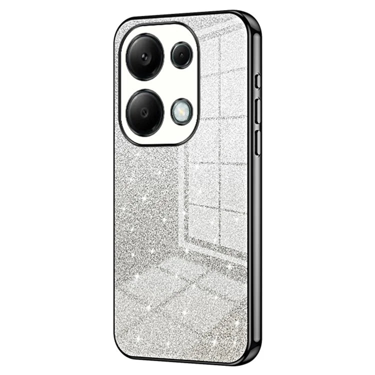 For Xiaomi Redmi Note 13 Pro 4G / Poco M6 Pro 4G Electroplating Shell Gradient Glitter Slim-Fit TPU Cell Phone Cases