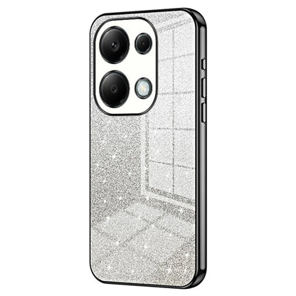 For Xiaomi Redmi Note 13 Pro 4G / Poco M6 Pro 4G Electroplating Shell Gradient Glitter Slim-Fit TPU Cell Phone Cases