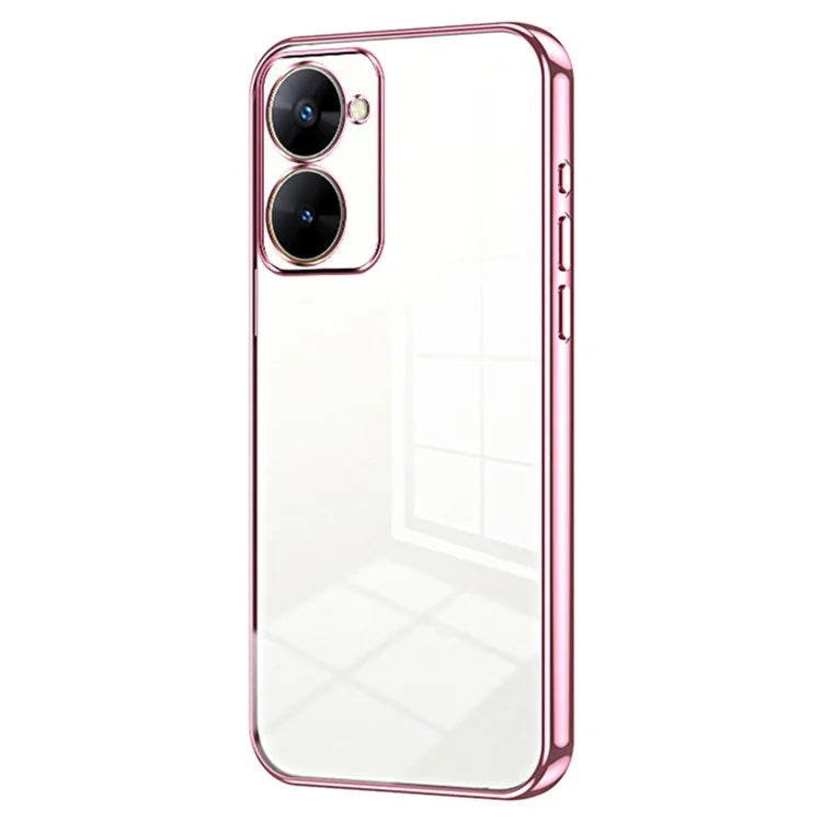 For Realme V30t Cell Phone Cases Anti-Scratch TPU Electroplating Phone Protector
