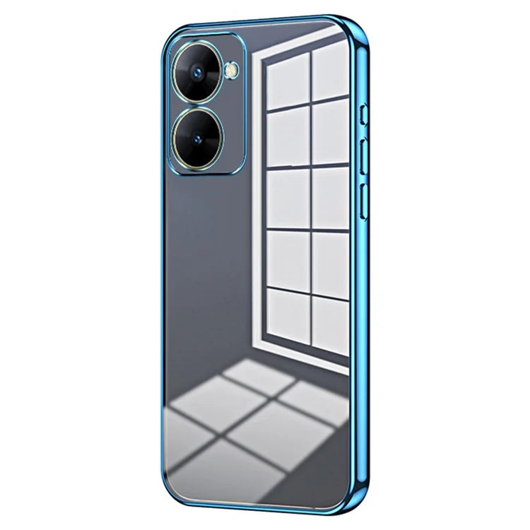 For Realme V30t Cell Phone Cases Anti-Scratch TPU Electroplating Phone Protector