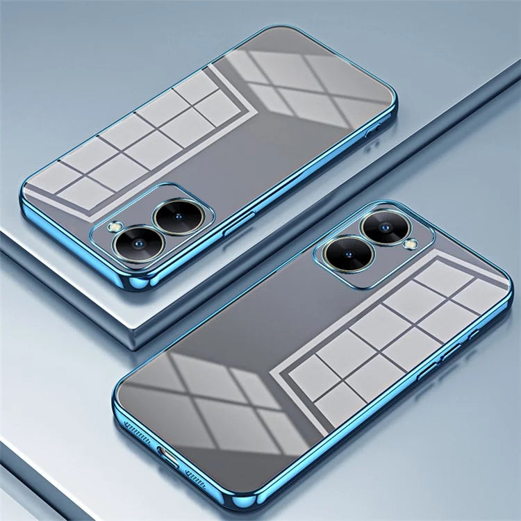 For Realme V30t Cell Phone Cases Anti-Scratch TPU Electroplating Phone Protector