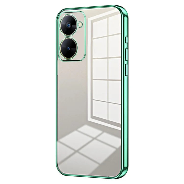 For Realme V30t Cell Phone Cases Anti-Scratch TPU Electroplating Phone Protector