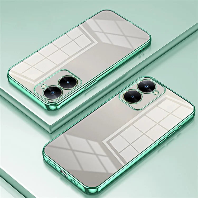 For Realme V30t Cell Phone Cases Anti-Scratch TPU Electroplating Phone Protector