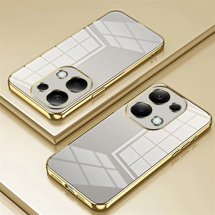 For Xiaomi Redmi Note 13 Pro 4G / Poco M6 Pro 4G Electroplating TPU Cover Cell Phone Case
