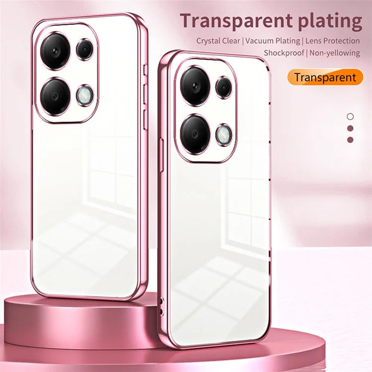 For Xiaomi Redmi Note 13 Pro 4G / Poco M6 Pro 4G Electroplating TPU Cover Cell Phone Case