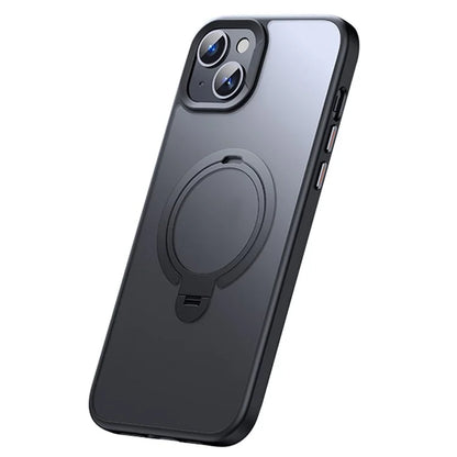 Magnetic Phone Case for iPhone 13 / 14 TPU+PC Phone Cover Kickstand Shell Compatible with MagSafe