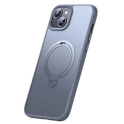 Magnetic Phone Case for iPhone 13 / 14 TPU+PC Phone Cover Kickstand Shell Compatible with MagSafe