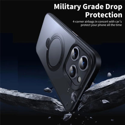 For iPhone 13 Pro Case Compatible with MagSafe TPU+PC Phone Back Cover with Kickstand