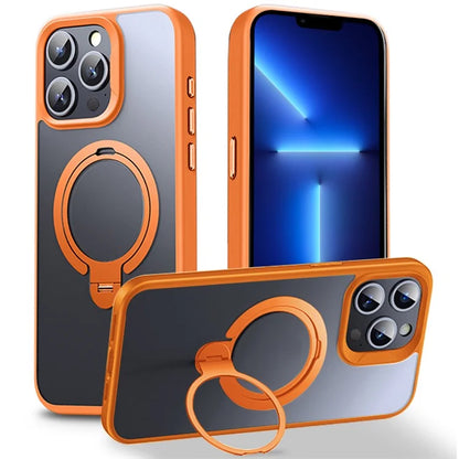 For iPhone 13 Pro Case Compatible with MagSafe TPU+PC Phone Back Cover with Kickstand
