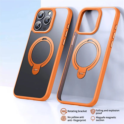 For iPhone 13 Pro Case Compatible with MagSafe TPU+PC Phone Back Cover with Kickstand