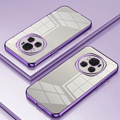 Back Shell for Honor Magic6 5G , Electroplating Soft TPU Cell Phone Case