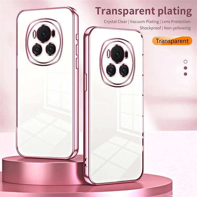 Back Shell for Honor Magic6 5G , Electroplating Soft TPU Cell Phone Case