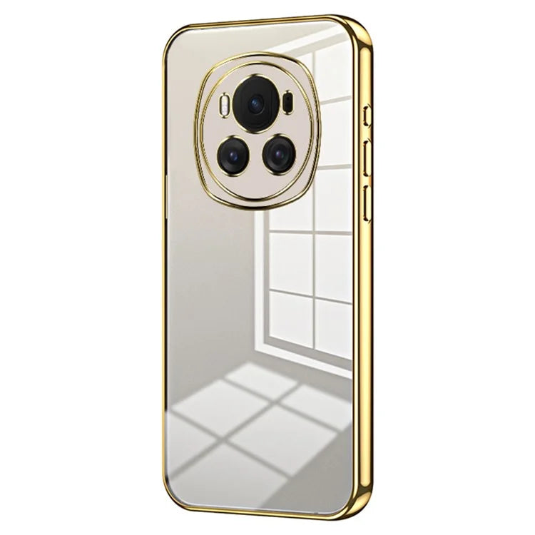 Back Shell for Honor Magic6 5G , Electroplating Soft TPU Cell Phone Case