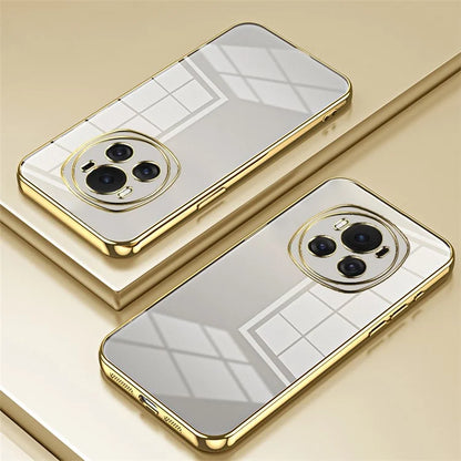 Back Shell for Honor Magic6 5G , Electroplating Soft TPU Cell Phone Case