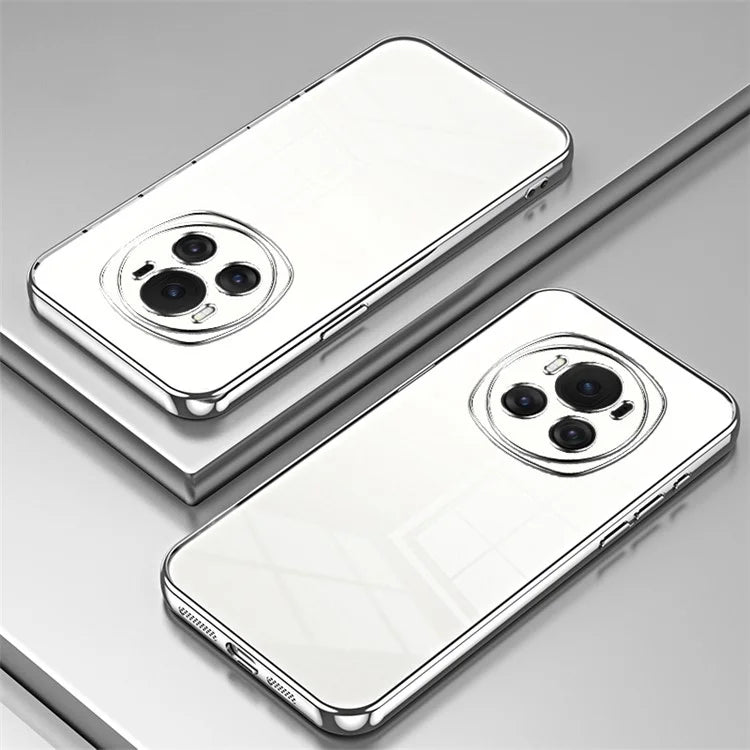 Back Shell for Honor Magic6 5G , Electroplating Soft TPU Cell Phone Case