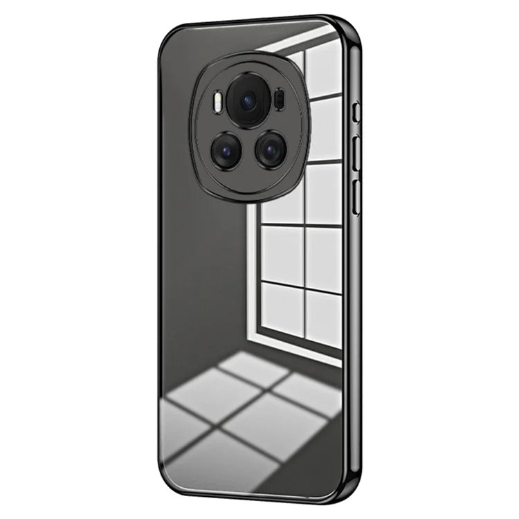 Back Shell for Honor Magic6 5G , Electroplating Soft TPU Cell Phone Case