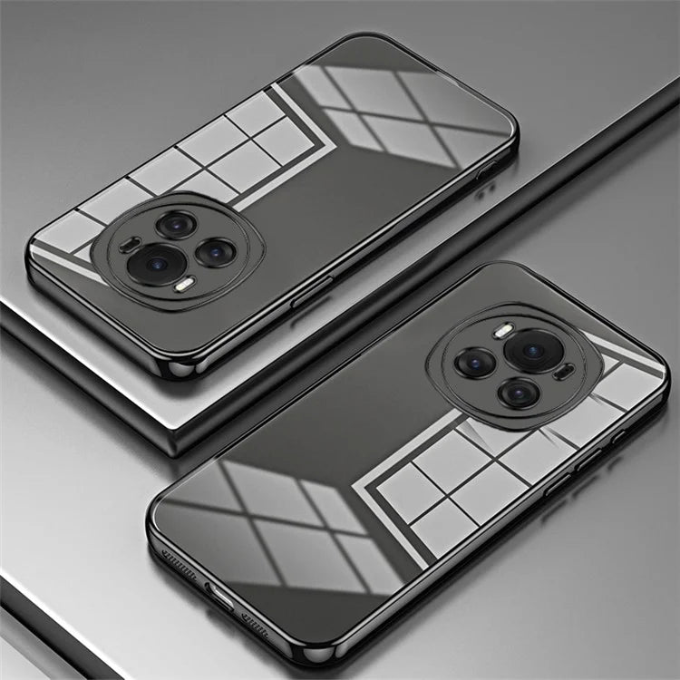 Back Shell for Honor Magic6 5G , Electroplating Soft TPU Cell Phone Case