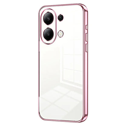 Back Shell for Xiaomi Redmi Note 13 4G Anti-fingerprint Electroplating TPU Cell Phone Case