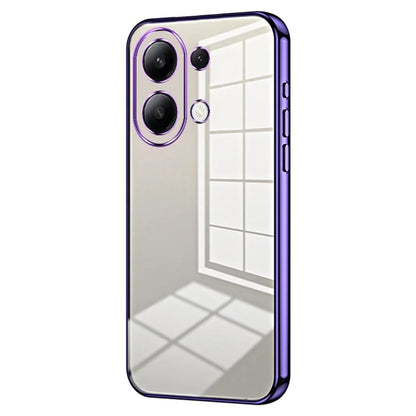 Back Shell for Xiaomi Redmi Note 13 4G Anti-fingerprint Electroplating TPU Cell Phone Case