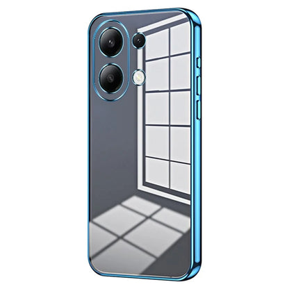 Back Shell for Xiaomi Redmi Note 13 4G Anti-fingerprint Electroplating TPU Cell Phone Case