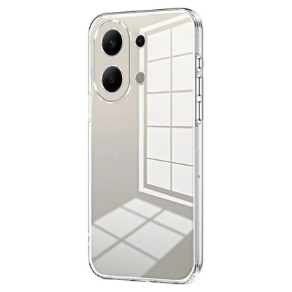 Back Shell for Xiaomi Redmi Note 13 4G Anti-fingerprint Electroplating TPU Cell Phone Case