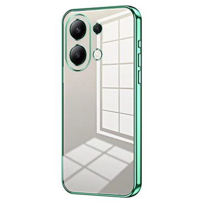 Back Shell for Xiaomi Redmi Note 13 4G Anti-fingerprint Electroplating TPU Cell Phone Case