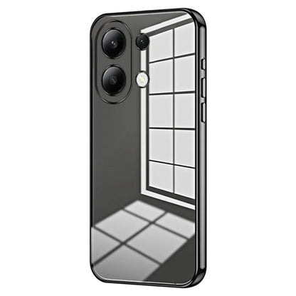 Back Shell for Xiaomi Redmi Note 13 4G Anti-fingerprint Electroplating TPU Cell Phone Case