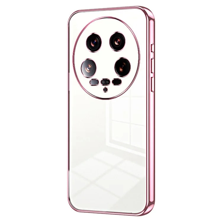 For Xiaomi 14 Ultra Electroplating TPU Cover Fingerprint Free Cell Phone Case