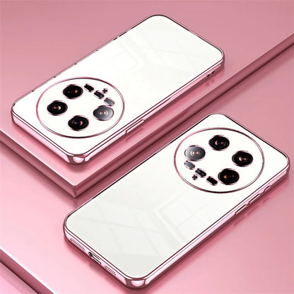 For Xiaomi 14 Ultra Electroplating TPU Cover Fingerprint Free Cell Phone Case