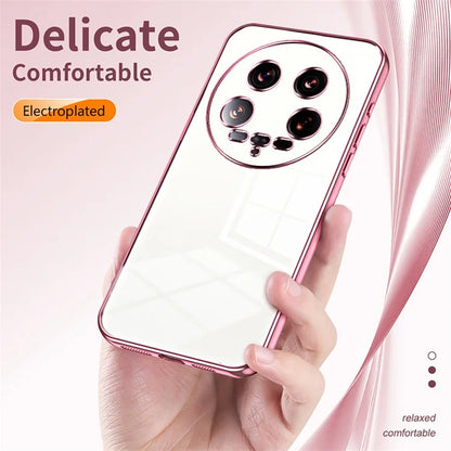 For Xiaomi 14 Ultra Electroplating TPU Cover Fingerprint Free Cell Phone Case