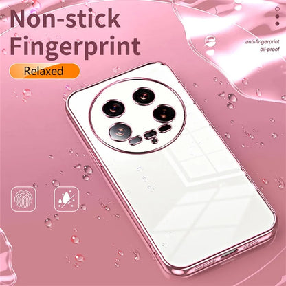 For Xiaomi 14 Ultra Electroplating TPU Cover Fingerprint Free Cell Phone Case