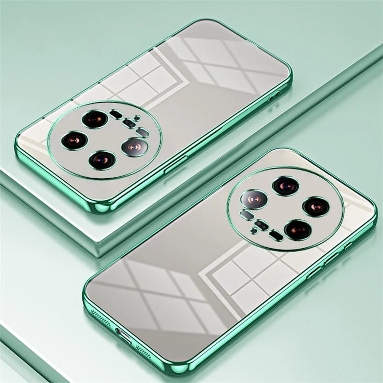 For Xiaomi 14 Ultra Electroplating TPU Cover Fingerprint Free Cell Phone Case