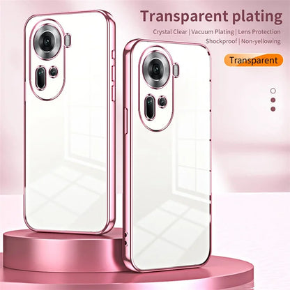 For Oppo Reno11 5G (Global) Collision Resistant Electroplating TPU Cover Cell Phone Case