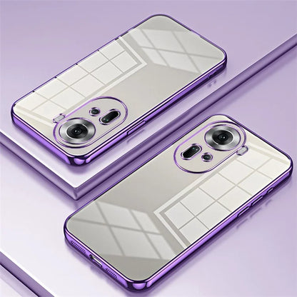 For Oppo Reno11 5G (Global) Collision Resistant Electroplating TPU Cover Cell Phone Case