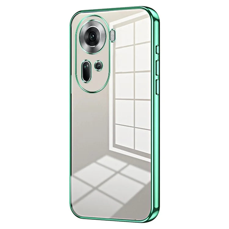 For Oppo Reno11 5G (Global) Collision Resistant Electroplating TPU Cover Cell Phone Case