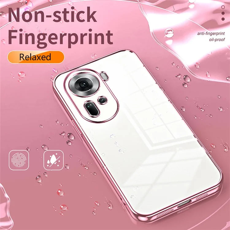 For Oppo Reno11 5G (Global) Collision Resistant Electroplating TPU Cover Cell Phone Case