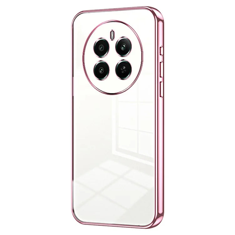 For Realme 12+ 5G Cell Phone Cases Flexible TPU Electroplating Phone Protector