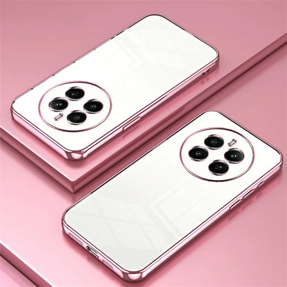 For Realme 12+ 5G Cell Phone Cases Flexible TPU Electroplating Phone Protector