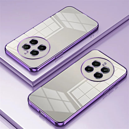 For Realme 12+ 5G Cell Phone Cases Flexible TPU Electroplating Phone Protector