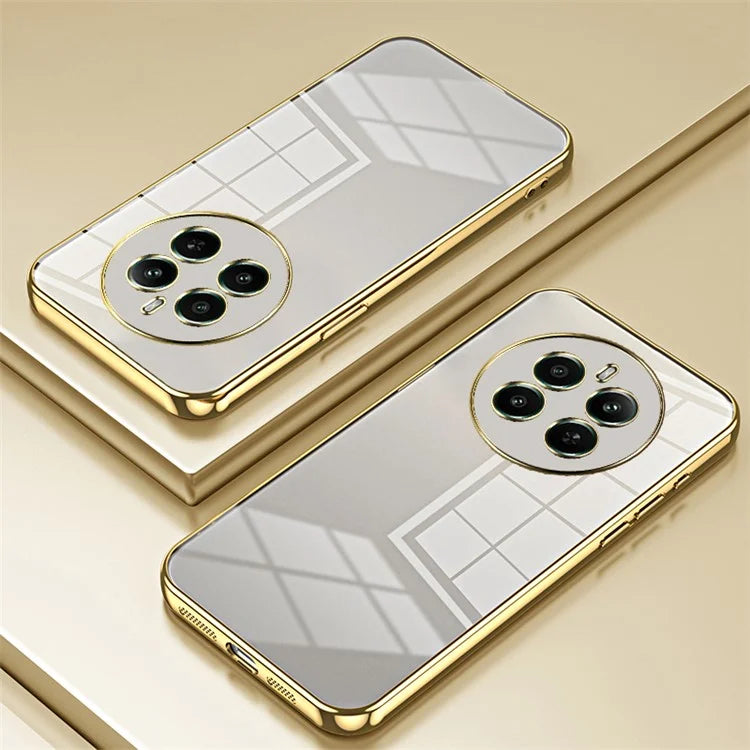 For Realme 12+ 5G Cell Phone Cases Flexible TPU Electroplating Phone Protector