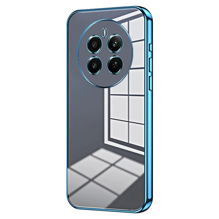For Realme 12+ 5G Cell Phone Cases Flexible TPU Electroplating Phone Protector
