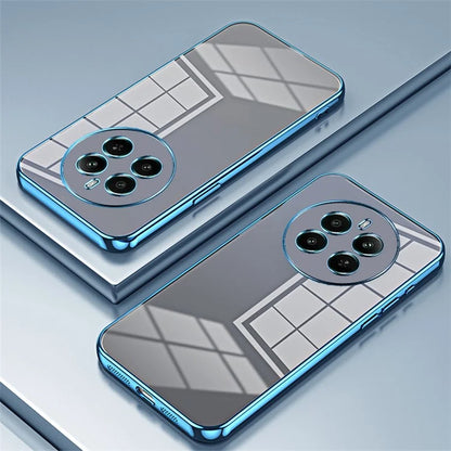 For Realme 12+ 5G Cell Phone Cases Flexible TPU Electroplating Phone Protector
