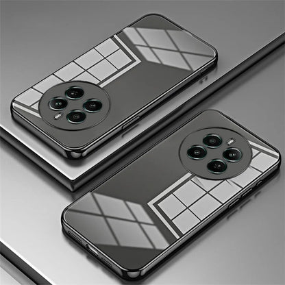 For Realme 12+ 5G Cell Phone Cases Flexible TPU Electroplating Phone Protector