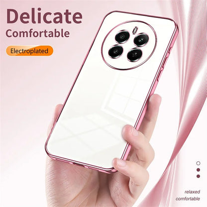 For Realme 12+ 5G Cell Phone Cases Flexible TPU Electroplating Phone Protector