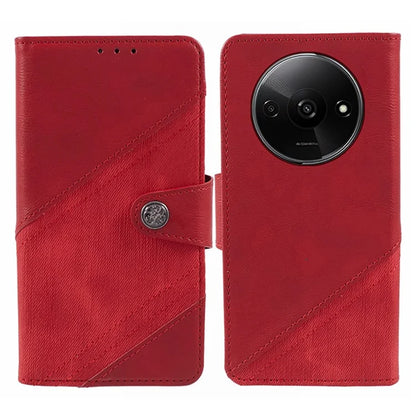 For Xiaomi Redmi A3 Case Crazy Horse Texture Splicing Phone Wallet Cover