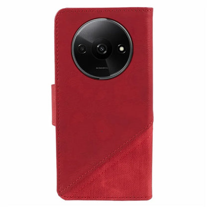 For Xiaomi Redmi A3 Case Crazy Horse Texture Splicing Phone Wallet Cover