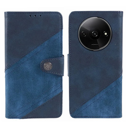 For Xiaomi Redmi A3 Case Crazy Horse Texture Splicing Phone Wallet Cover